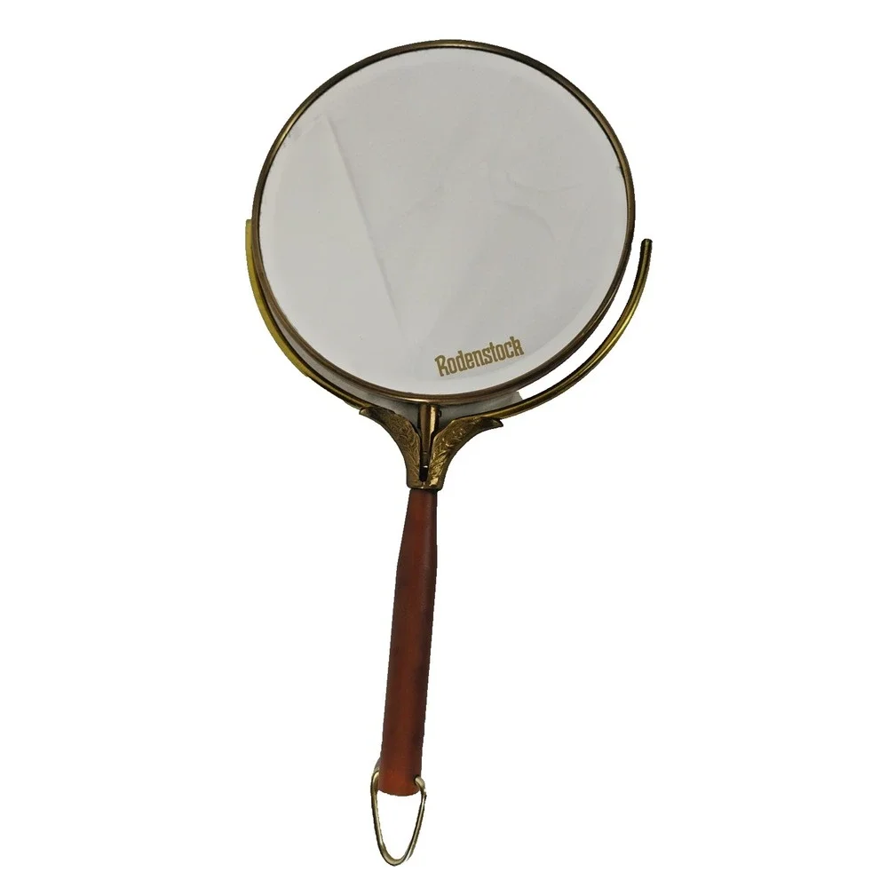 Vintage Rodenstock‎ Germany Handheld 2 Sided Mirror & Magnifying Vanity Mirror